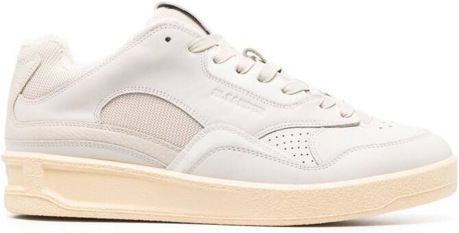 Jil Sander Sneakers met logo-reliëf Wit