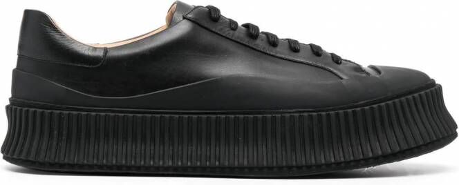 Jil Sander Sneakers met plateauzool Zwart