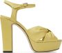Jimmy Choo Heloise 120 mm sandalen met plateauzool Geel - Thumbnail 1