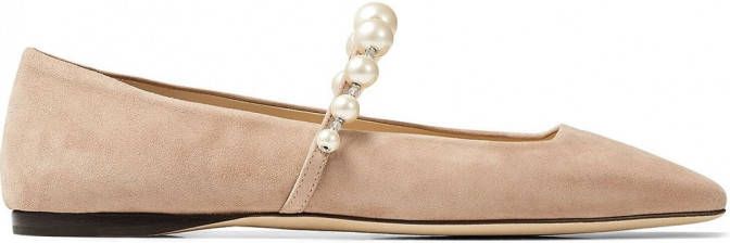 Jimmy Choo Ade ballerina's met vierkante neus Roze