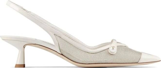 Jimmy Choo Amita slingback pumps Zilver