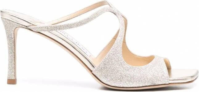 Jimmy Choo Anise sandalen met vierkante neus Goud