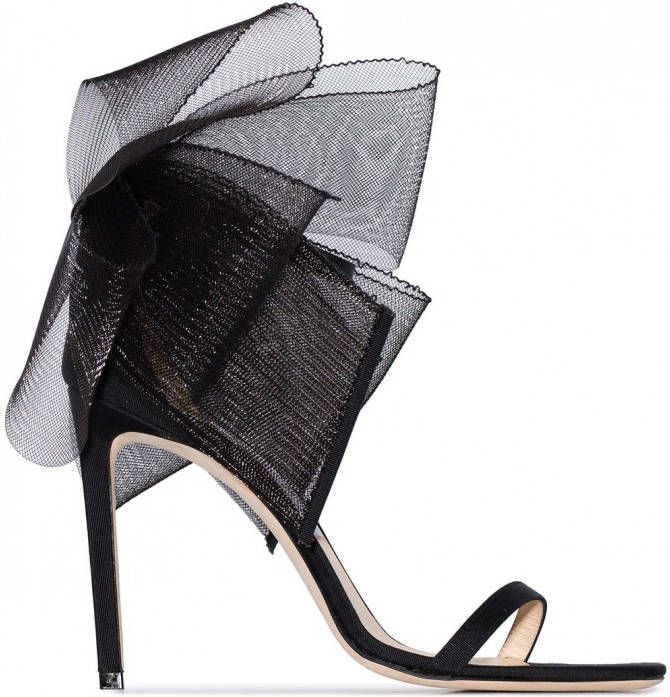 Jimmy Choo Aveline sandalen met strikdetail Zwart