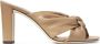 Jimmy Choo 95 mm Avenue leren muiltjes met geknoopt detail Beige - Thumbnail 1