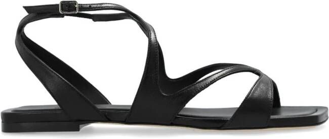 Jimmy Choo Ayla leren sandalen Zwart