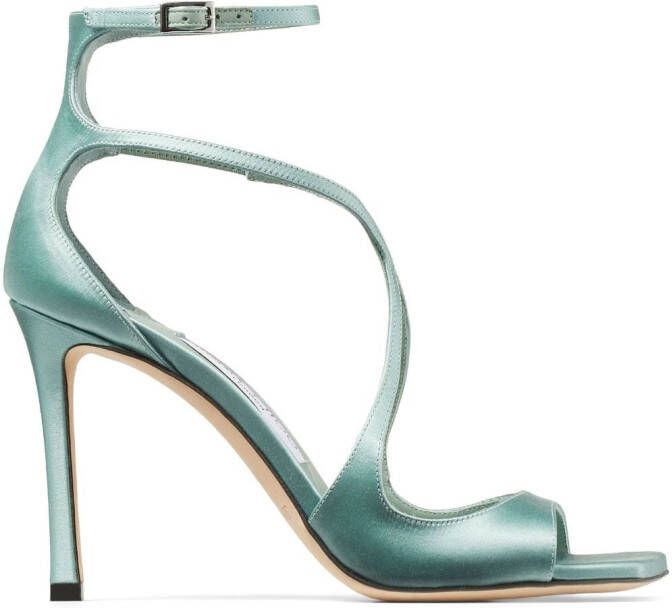 Jimmy Choo Azia sandalen met metallic-effect Groen