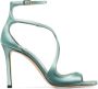 Jimmy Choo Azia sandalen met metallic-effect Groen - Thumbnail 1