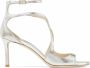 Jimmy Choo Azia metallic sandalen Zilver - Thumbnail 1