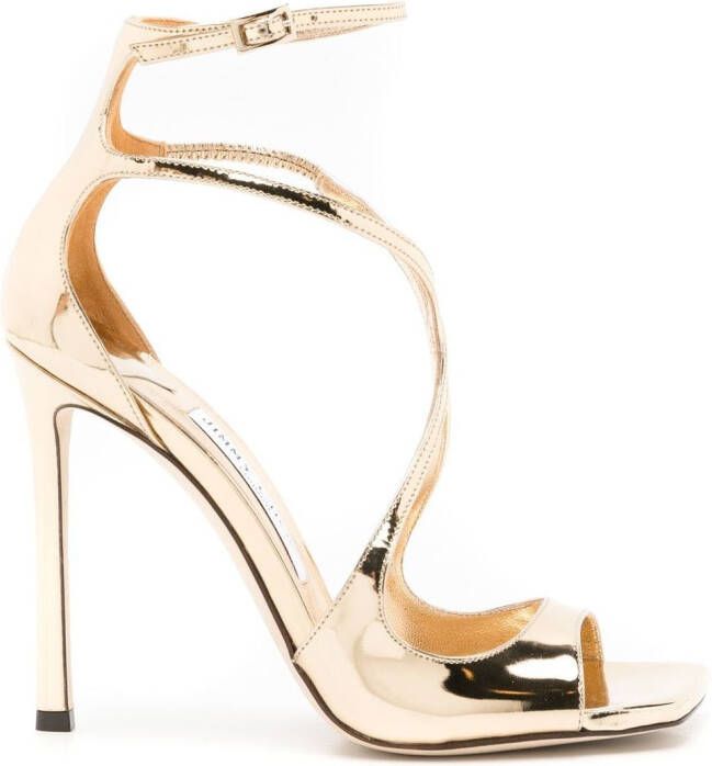 Jimmy Choo Azia sandalen met metallic-effect Goud