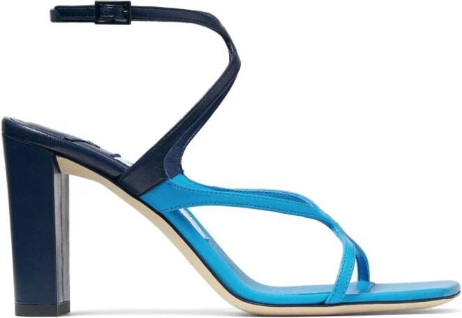 Jimmy Choo Azie tweekleurige sandalen Blauw