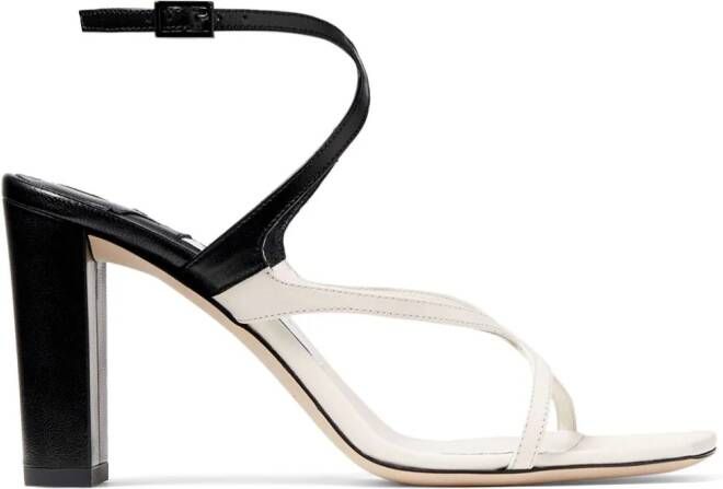 Jimmy Choo Azie tweekleurige sandalen Zwart