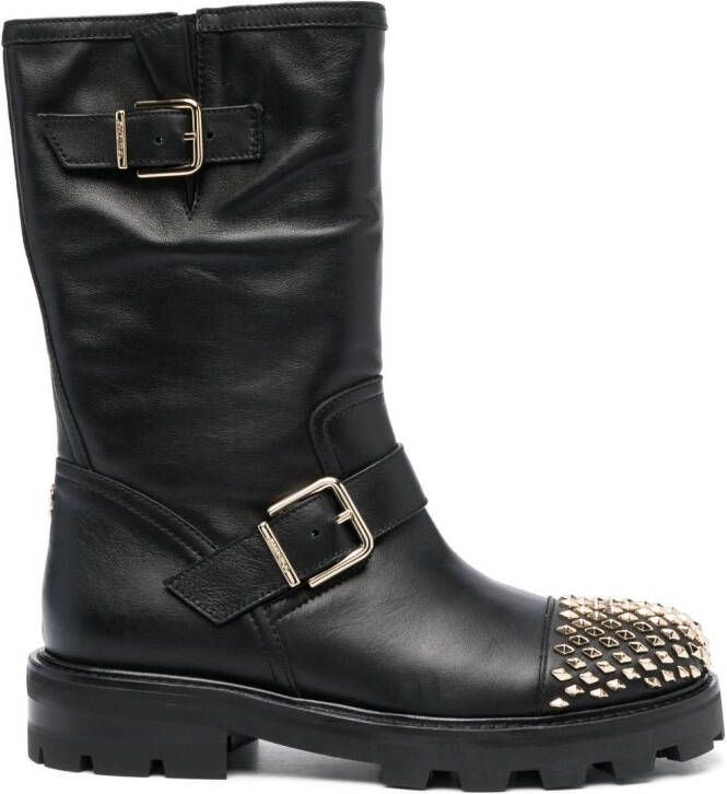 Jimmy Choo Biker II laarzen verfraaid met studs Zwart