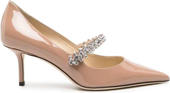 Jimmy Choo Bing 65mm pumps met kristallen Roze