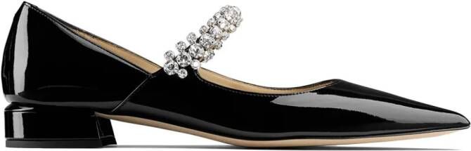 Jimmy Choo Bing leren ballerina's Zwart