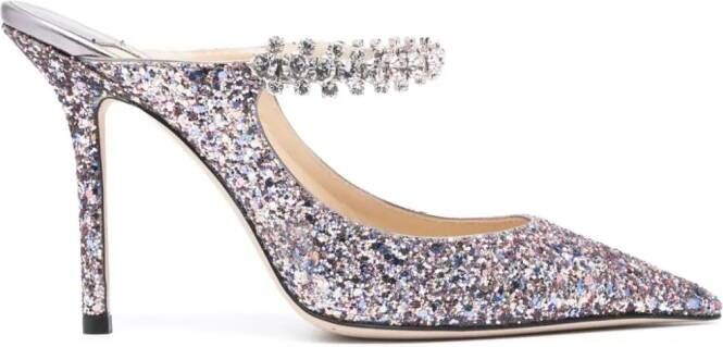 Jimmy Choo Bing muiltjes Zilver