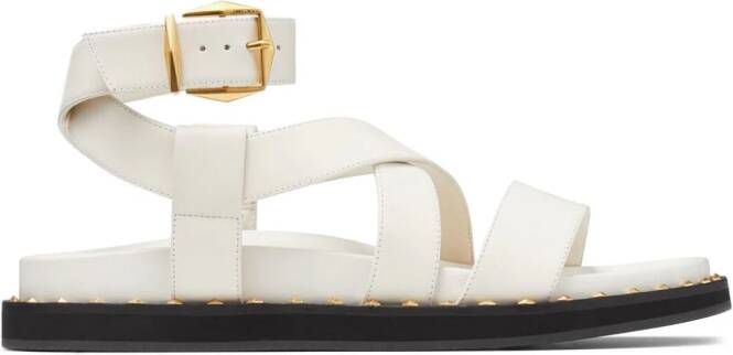 Jimmy Choo Blaise leren sandalen Wit