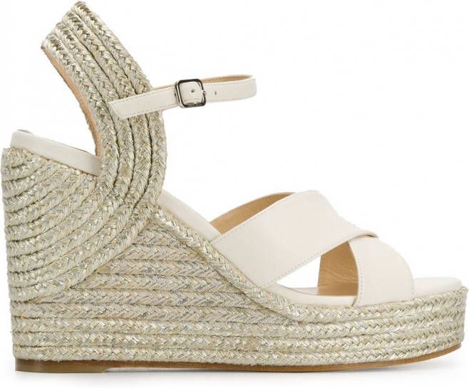 Jimmy Choo Dellena 100 sandalen Beige