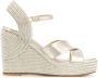 Jimmy Choo Dellena espadrilles met sleehak Goud - Thumbnail 1