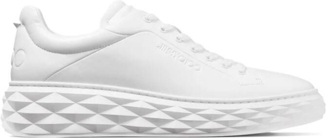 Jimmy Choo Diamond Maxi leren sneakers Wit