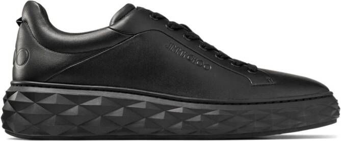 Jimmy Choo Diamond Maxi leren sneakers Zwart