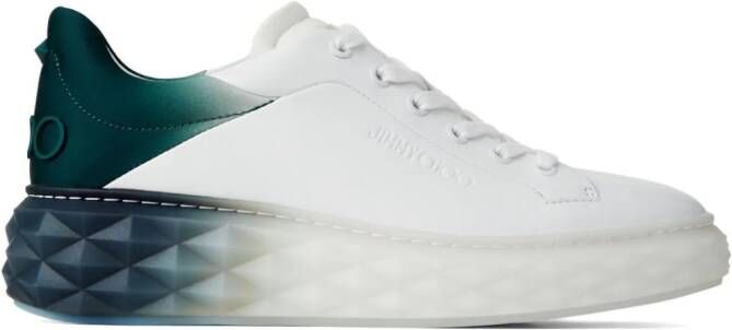 Jimmy Choo Diamond Maxi F II sneakers met ombré-effect Wit