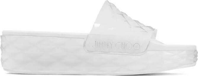 Jimmy Choo Diamond slippers Wit
