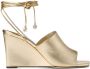 Jimmy Choo Sandalen met sleehak Goud - Thumbnail 2