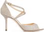 Jimmy Choo Emsy sandalen met glitter Zilver - Thumbnail 1