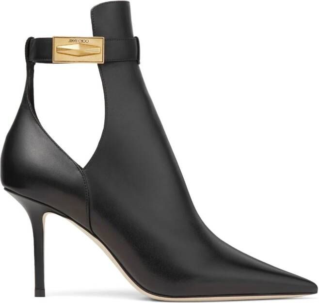 Jimmy Choo Enkellaarzen met puntige neus Zwart