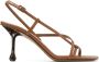 Jimmy Choo Etana 80 mm leren sandalen Bruin - Thumbnail 1