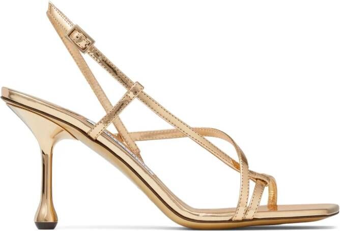 Jimmy Choo Etana 80mm sandals Goud