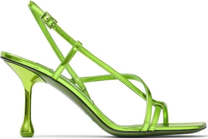 Jimmy Choo Etana 80 sandalen Groen