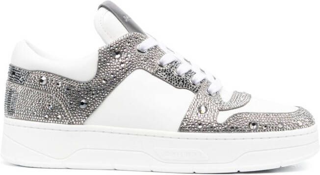 Jimmy Choo Florent leren sneakers Wit