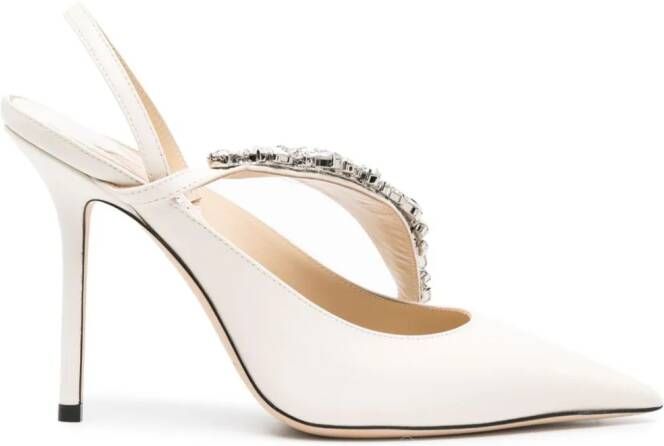 Jimmy Choo Flow 100mm leren pumps Wit