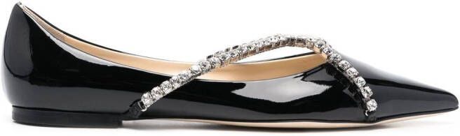 Jimmy Choo Genevi pumps verfraaid met kristallen Zwart