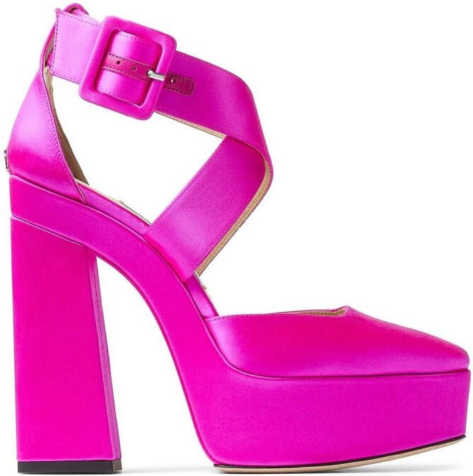 Jimmy Choo Gian pumps met plateauzool Roze
