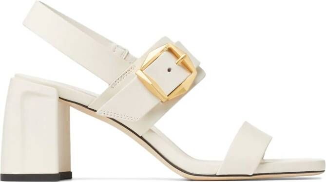 Jimmy Choo Hawke 70 mm sandalen met gesp Wit