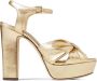 Jimmy Choo Heeloise sandalen met metallic afwerking Goud - Thumbnail 2