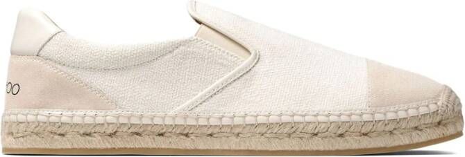 Jimmy Choo Ivan canvas espadrilles Wit