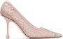 Jimmy Choo Ixia 95 mm satijnen pumps Roze - Thumbnail 1