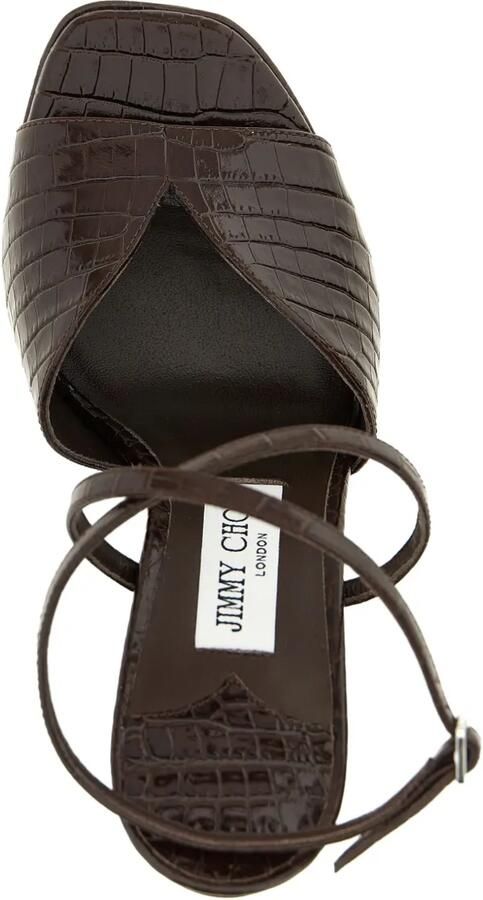 Jimmy Choo 125 mm Karli sandalen met plateauzool Bruin