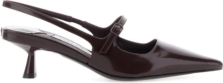 Jimmy Choo 45 mm Didi slingback pumps met puntige neus Bruin