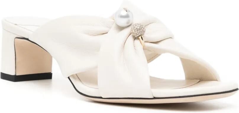 Jimmy Choo 45 mm Rafi sandalen Beige - Foto 3