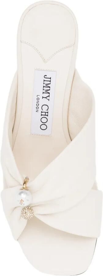 Jimmy Choo 45 mm Rafi sandalen Beige - Foto 4