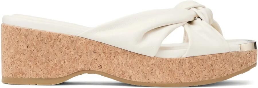 Jimmy Choo 50 mm Avenue muiltjes Beige