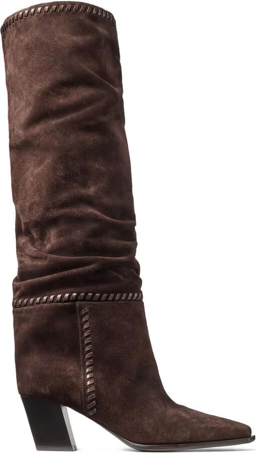 Jimmy Choo 60 mm kniehoge laarzen Bruin