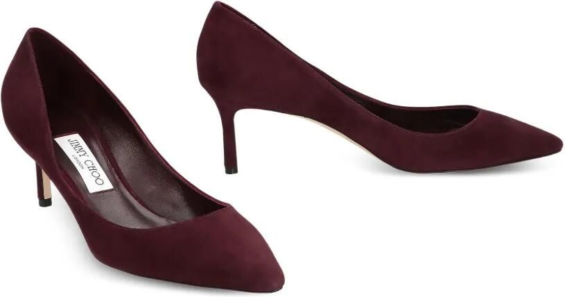 Jimmy Choo 60 mm Romy suède pumps met puntige neus Rood - Foto 3