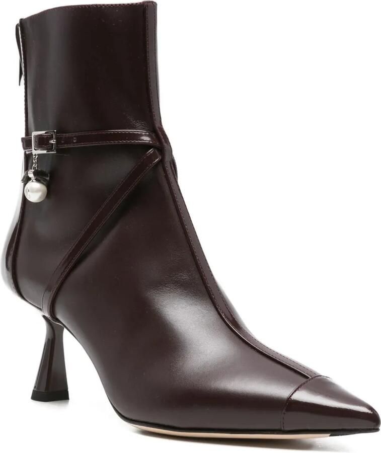 Jimmy Choo 65 mm Aren enkellaarzen Bruin