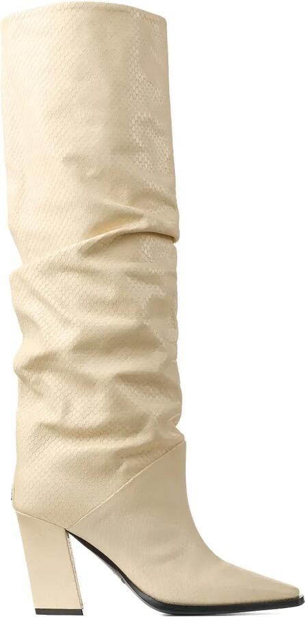 Jimmy Choo 85 mm Hart laarzen Beige