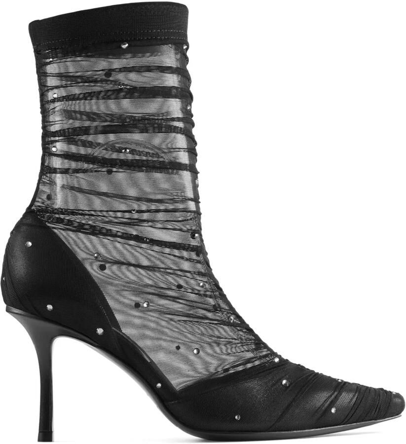 Jimmy Choo 85 mm Lotta laarzen Zwart